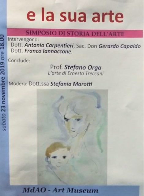 Il critico d’arte Stefano Orga , ricorda “ ERNESTO TRECCANI E LA SUA  ARTE”. (1920-2009)