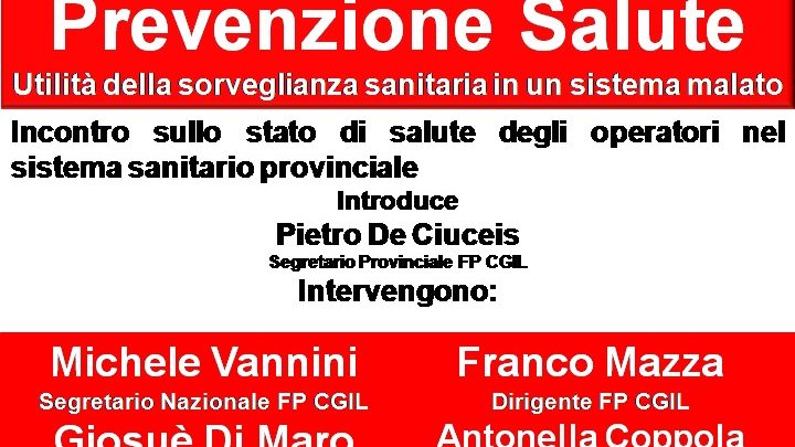 AVELLINO- CIRCOLO DELLA STAMPA, si parlerà dello stato di sicurezza degli operatori sanitari.