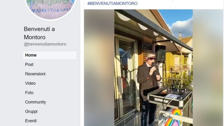 Il più seguito “flash mob da balcone” organizzato durante la quarantena a Banzano di Montoro.