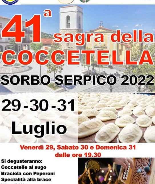 41° Edizione della  “Sagra della Coccetella” a  Sorbo Serpico, in provincia di Avellino.