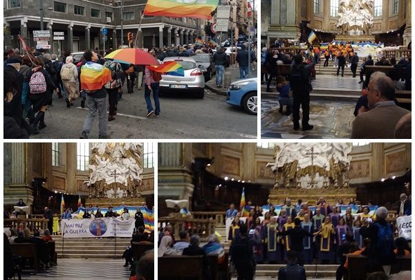 A Napoli i Fari della Pace illuminano la marcia promossa da Pax Christi