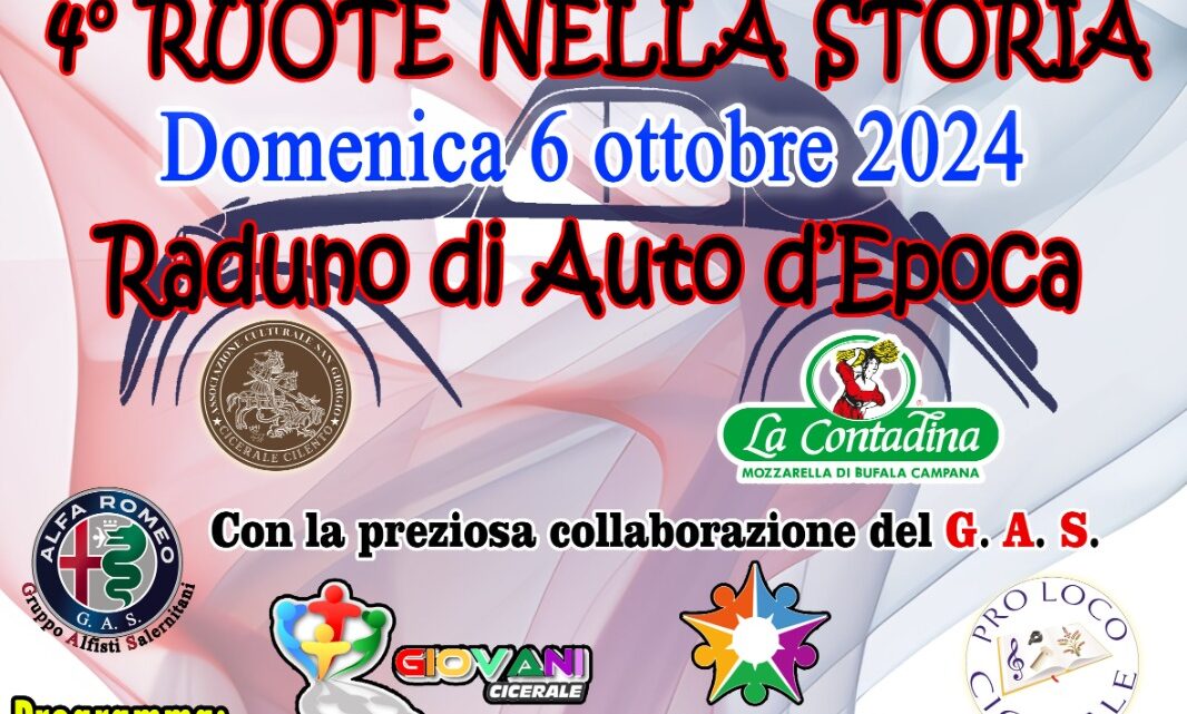 4° Ruote nella Storia – 11° Tour del Cilento. Aci Storico Salerno e Araba Phoenix