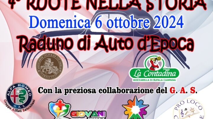 4° Ruote nella Storia – 11° Tour del Cilento. Aci Storico Salerno e Araba Phoenix