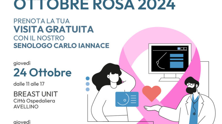 “Ottobre Rosa”: all’Azienda Moscati due giovedì di visite senologiche gratuite