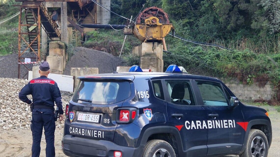 CARABINIERI – SEQUESTRATO IMPIANTO DI PRODUZIONE DI GHIAIA E SABBIA